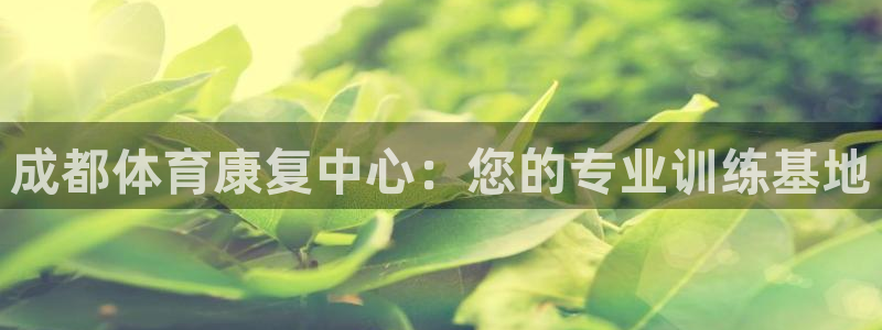 必一运动体育官网入口：成都体育康复中心：您的专业训练基地